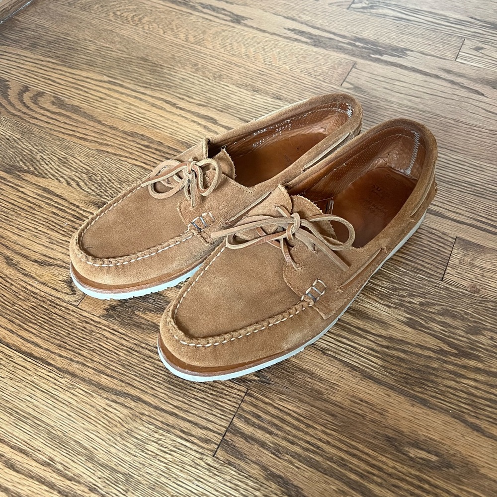 Sperry x Sunspel gold cup boat shoes size 11.5